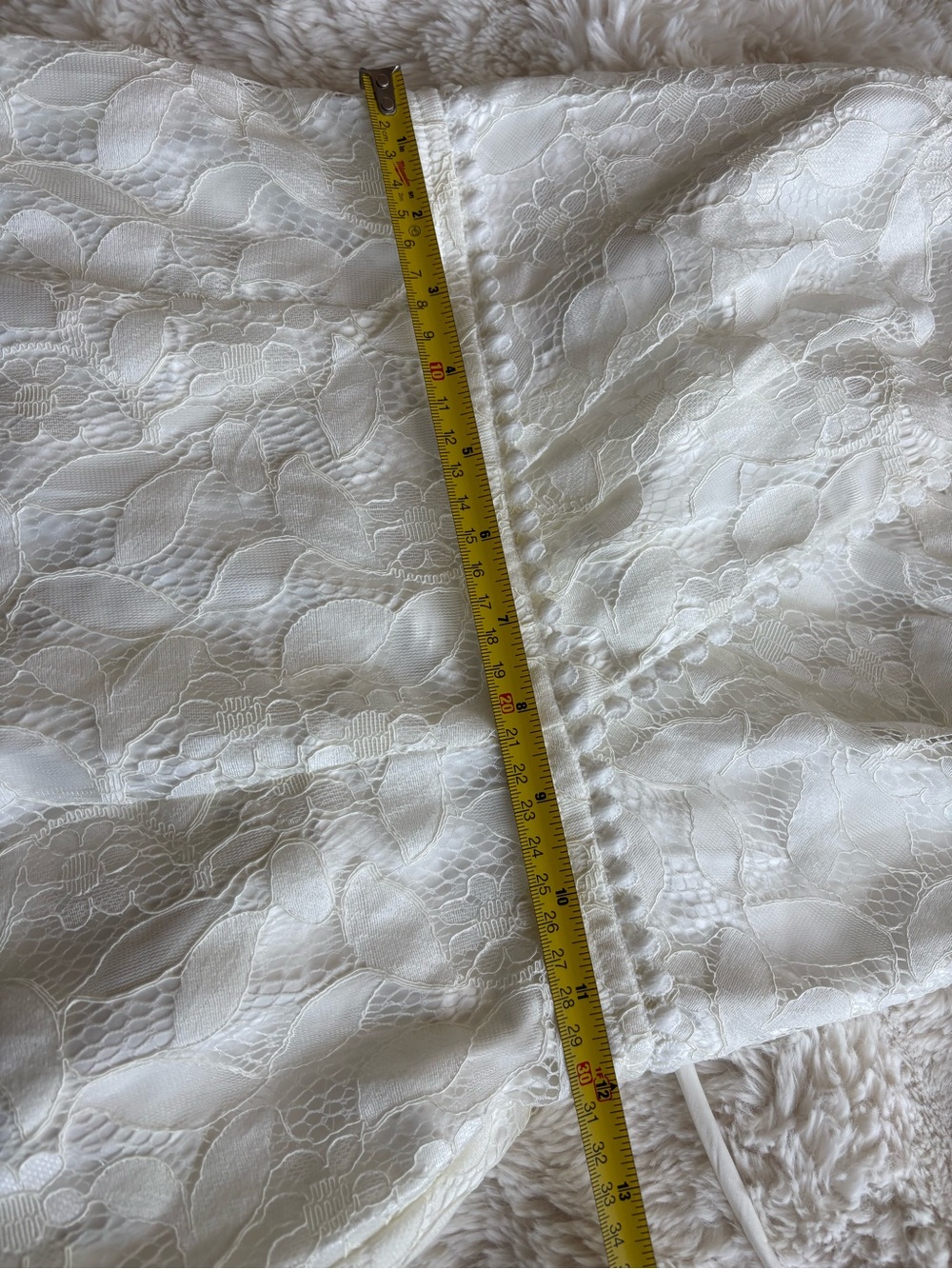 Hello Molly White Lace Ruffle Mini Dress - Picture 7 of 7